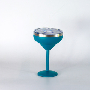 Double Wall Stainless Steel Martini Glass 201-300ml With Lid For Cocktail Party Use - Product Image 3