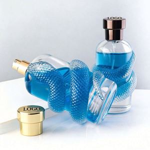 Botella de Perfume de Vidrio con Forma de Serpiente, Diseño Único y Personalizado, con Tapa Texturizada, Ideal para Envasado de Fragancias de Lujo de 30ml-100ml - Product Image 2