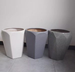 <span class=keywords><strong>Cilindro</strong></span> alto de forma poligonal, gran sala de estar, edificio de oficinas, <span class=keywords><strong>maceta</strong></span> de arcilla de magnesio - Product Image 1