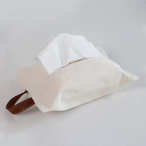 Sac à mouchoirs en toile de style japonais, suspendu, multi-usages, pour la maison et la voiture, design artistique simple - Product Image 3