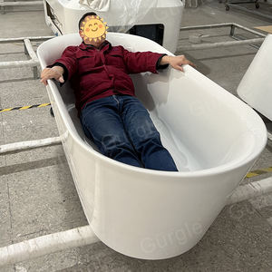 Baignoire intérieure et extérieure moderne pour adultes autoportante tous temps facile à installer Design durable Baignoire ovale 1 2 3 personnes - Product Image 4