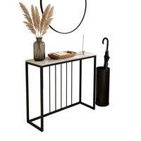 Table console multifonctionnelle en métal de luxe moderne pour entrée, salon, villa, hôtel, chambre, appartement