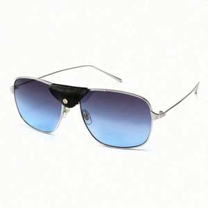 Gafas de Sol de Moda Vintage para Hombre con Logotipo Personalizado, Protección UV400, Montura Metálica, Tamaño Grande - Product Image 3