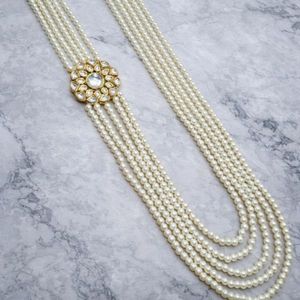 Ensemble de bijoux de mariage traditionnels en cuivre avec collier ethnique et boucles d'oreilles assorties pour femmes et filles - Product Image 2