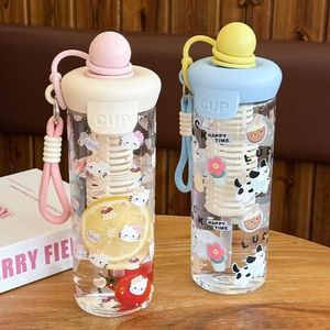 Xcup <b>Floating</b> Ball <b>Plastic</b> Water Bottle With Straw And Lid For Travel And Daily Use Bpa Free 500Ml - Product Image 2
