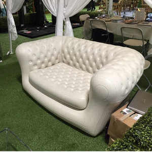 Sofá Inflable Doble Blanco, Sofá Inflable para Dos Personas, Comprar Sofá Chesterfield Inflable Blanco - Product Image 6