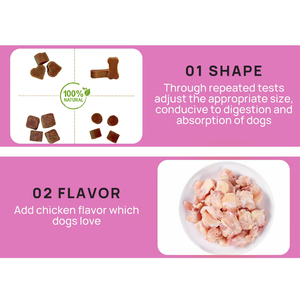 कुत्तों के लिए अनुकूलन योग्य चबाने योग्य मल्टीविटामिन की खुराक-प्रतिरक्षा समर्थन उच्च-प्रोटीन प्राकृतिक मसाले टर्की टुना स्वाद - Product Image 2