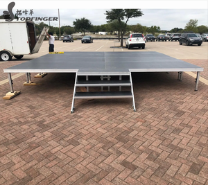 Plataforma de escenario de aluminio TFR con cuatro patas ajustables Precio - Product Image 1