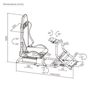 Chaise de jeu, simulateur de course, siège de course, Simulation de voiture, jeu de course, simulateur de course, LRS09-BS02 - Product Image 6