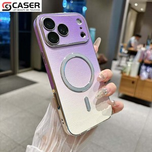 <span class=keywords><strong>Coque</strong></span> de téléphone magnétique <span class=keywords><strong>en</strong></span> PU dégradé pour iPhone 13-17 <span class=keywords><strong>avec</strong></span> anneau diamanté électroplaqué, couleur dégradée, antichoc et protection d'objectif d'appareil photo - Product Image 3