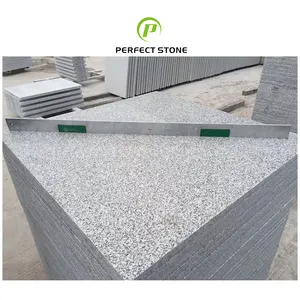 도매 저렴한 천연 회색 화강암 돌 바닥 타일 60X60 가격 화강암 G603 화염 광택 화강암 타일 슬래브 중국