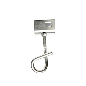 Support de suspension pour câble de branchement FTTH YKP-01, 4kN, en acier galvanisé, pour câble à fibre optique aérien sur ligne aérienne - Product Image 1