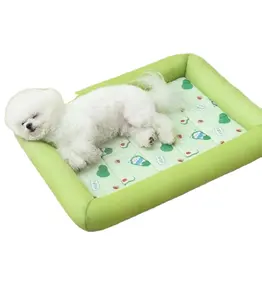 Summer Dog Beds, Pet Bed Mattress Comfortable, Cooling, Rectangle Waterproof Bed for Dogs, Cat, Pets