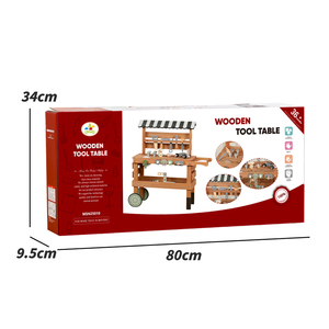 Banc de travail en bois pour enfants avec outils de jeu d'imitation pour enfants, <span class=keywords><strong>jouet</strong></span> de jeu de rôle DIY - Product Image 5