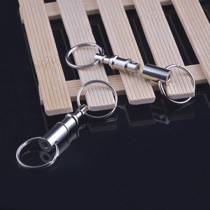 Porte-clés portable à fixation rapide, boucle métallique détachable, accessoires de pêche, leurres pour la pêche en eau douce - Product Image 1