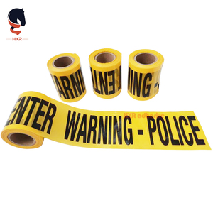 Cinta de advertencia de <span class=keywords><strong>seguridad</strong></span> PE impermeable de alta visibilidad Precaución y peligro Barricada Marcado Tira de cinturón - Product Image 5