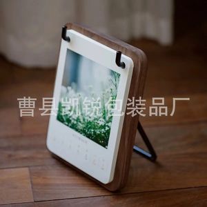 Wooden Desk <b>Calendar</b> Stand Solid Wood Base Creative Desktop Organizer For Notes And Cards - Product Image 4