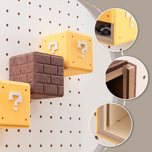 Caja de Almacenamiento para Gatos Mario, Montada en la Pared, Cuadrada, Multifuncional, para Gatos Medianos, Detrás de Puertas y en Paredes - Product Image 1