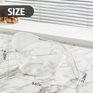 Panier égouttoir multifonction en plastique PET pour cuisine, bol à riz et fruits, panier de lavage et d'égouttage avec poignée, passoire - Product Image 4