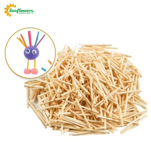 Commercio all'ingrosso di colore naturale 50 mmx2mmx2mm artigianato bastoncini di legno per l'arte dei bambini e progetti creativi - Product Image 1