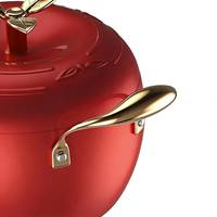 Cacerola Antiadherente con Forma de Manzana Zunck para Uso Doméstico - Olla de Cocción Lenta - Cacerola - Hermoso Regalo - Ideal para Festividades