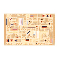 Moroccan Geometric Area Rug,Large Size Boho Ins Style Floor Carpet,Easy Care Home Mat for Living Room Sofa Bedroom Bedside Decor