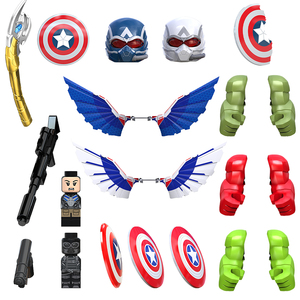 TV6216-6218 Bucky Falcon Red-Hulk Ruth Steve rogers ซูเปอร์ฮีโร่ภาพยนตร์มินิรวบรวมบล็อกสร้างพลาสติกสำหรับเด็กของขวัญของเล่น - Product Image 5