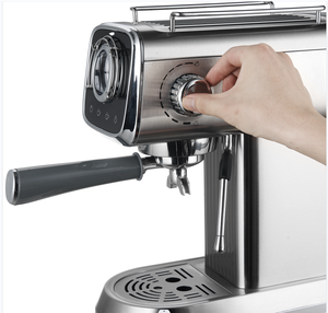 PANCERKA Machine à café expresso professionnelle 2-en-1 programmable en acier inoxydable et mousseur à lait portable avec un nouveau design expresso - Product Image 2
