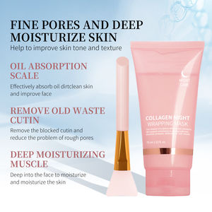 Collagène facial prêt à l'emploi en stock, film de collagène de nuit raffermissant, peut être décollé pour former un film et resserrer les pores - Product Image 6