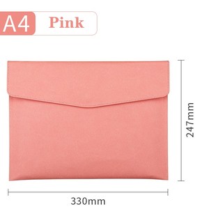 <span class=keywords><strong>Pochette</strong></span> d'organisation de documents A4 en <span class=keywords><strong>cuir</strong></span> PU durable coloré avec sac de classement de bureau multifonction Logo personnalisé - Product Image 2