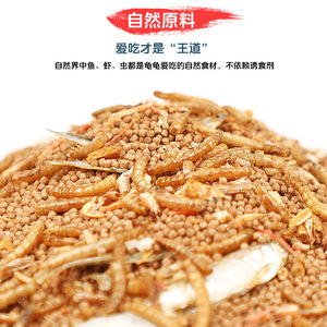 Nourriture pour tortues, vers de farine, granulés de crevettes pour bébés tortues roues et tortues alligator, friandises pour l'alimentation - Product Image 4