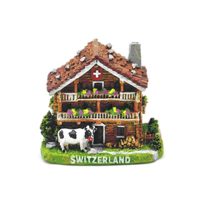 Modèle de figurine en résine peinte à la main en 3D personnalisé, Alpes, Jungfraujoch, Matterhorn, Glacier Aletsch, Suisse, petite statue souvenir - Product Image 3
