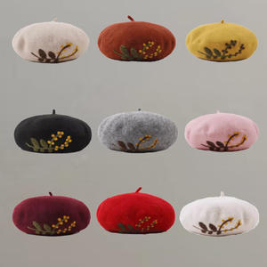 <span class=keywords><strong>Chapeau</strong></span> béret en feutre de laine perlé pour <span class=keywords><strong>femme</strong></span>, mode décontractée, idéal pour les voyages en extérieur et la peinture hivernale - Product Image 3