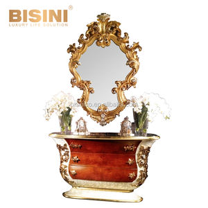 Sillón Imperial con respaldo alto chapado en oro, tapizado con terciopelo naranja - Product Image 5