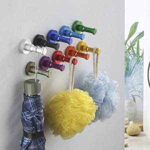 Crochets muraux uniques en aluminium spatial coloré personnalisés, antirouille, pour la cuisine, la salle de bain, les vêtements - Product Image 1