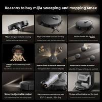 Робот-пылесос XIAOMI MIJIA 6 Max OMNI с функцией самоочистки, камерой и ИИ-системой предотвращения препятствий, мощность всасывания 35000 Па