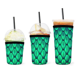 Manchon <span class=keywords><strong>isotherme</strong></span> réutilisable en néoprène pour tasses à café chaud ou froid, personnalisable par sublimation, vente en gros - Product Image 1
