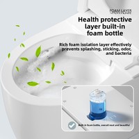 Toilette intelligente 706 à poser au sol avec télécommande, cuvette moderne, siège chauffant, couvercle automatique, toilette intelligente