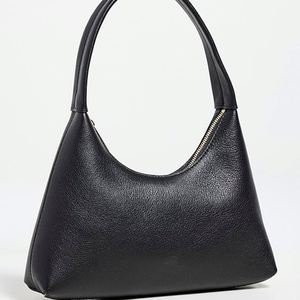 กระเป๋าหนังสีดำแบบมินิโฮโบกันน้ำ แฟชั่นกระเป๋าสะพายไหล่แบบมีซิป น่ารัก พกพาสะดวกสำหรับเดินทาง ฤดูหนาว ฤดูใบไม้ร่วง - Product Image 4