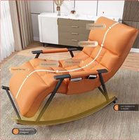 Canapé inclinable confortable à une place avec structure métallique et revêtement en tissu - Meuble de salon moderne et décontracté, idéal pour appartement, à prix abordable