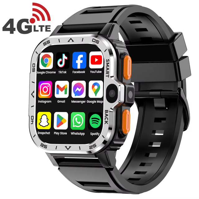 S8 Ultra S9 4G Android Smartwatch SIM Card GPS WiFi OLED Display Answer Call IP68 Waterproof Unisex Fashion