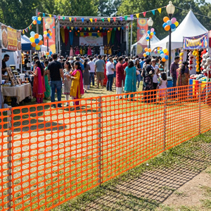 Length 100m Roll Orange Plastic Fence Net Economical Barrier for Garden Public Area <b>Safety</b> - Product Image 4