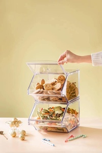 <span class=keywords><strong>ก</strong></span>ล่องเก็บอาหารแบบซ้อนได้สำหรับคุก<span class=keywords><strong>ก</strong></span>ี้ ลู<span class=keywords><strong>ก</strong></span>อม มัฟฟิน <span class=keywords><strong>ข้าว</strong></span><span class=keywords><strong>โอ๊ต</strong></span> ขนมปัง โรล เบเกิล อาหารแห้ง - Product Image 4