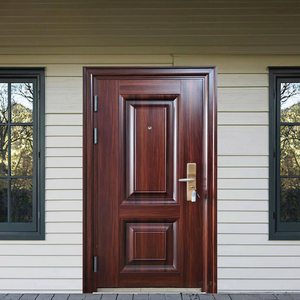 Nhà Máy Hiện Đại Bên Ngoài Cửa Ra Vào An Ninh Phía Trước Nhập Thép Cửa Cho Nhà - Product Image 6