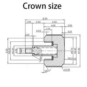 Reloj para hombre, accesorios y piezas de muñeca con corona de tornillo de 7mm, ajuste de 42,5mm skx007 <span class=keywords><strong>skx009</strong></span> skx013 <span class=keywords><strong>Seiko</strong></span> mod case - Product Image 6