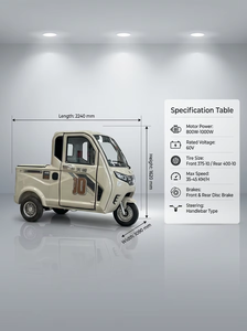 Véhicule utilitaire électrique à trois roues fermé Yisu compact fabriqué en Chine, 60V, faible vitesse, <span class=keywords><strong>pour</strong></span> trajets domicile-travail, 1500W, capacité de charge 200kg - Product Image 2