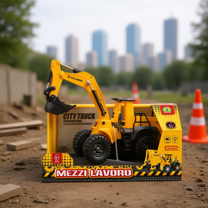 Mezzi Lavoro Excavator Rc Toy With <b>Lights</b> And Sound 3+ Years City Truck Engineering Series - Product Image 3