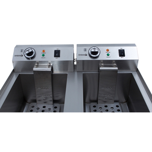 Với nhiệt thép không gỉ gà <span class=keywords><strong>Fryer</strong></span> thấp chất béo điện nồi chiên sâu - Product Image 5
