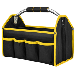 Waterproof Heavy-Duty OEM/ODM <b>Tool</b> <b>Tote</b> Adjustable Strap Padded Handle Foldable Open Top High-Capacity Multi-Compartment <b>Tool</b> - Product Image 3