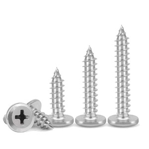 304 Stainless Steel Flat Head Phillips Self Tapping Screws Metric Right Hand Wood Fasteners A2 70 Grade Round Head - Product Image 2